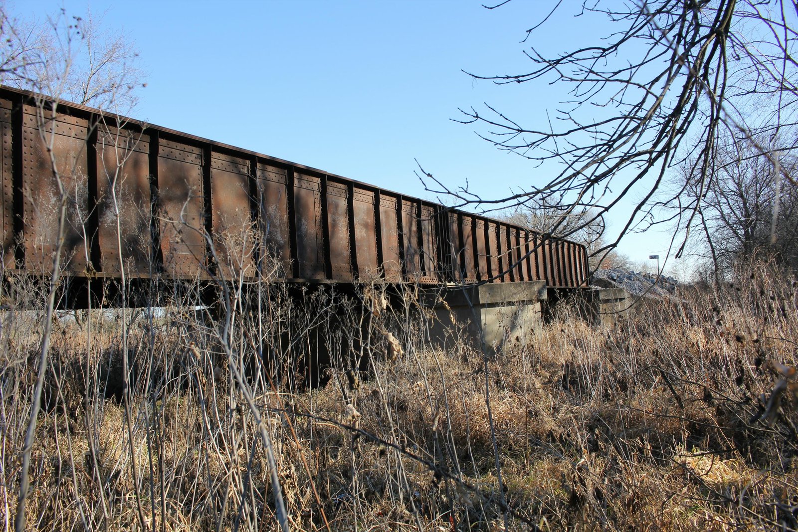Looking east